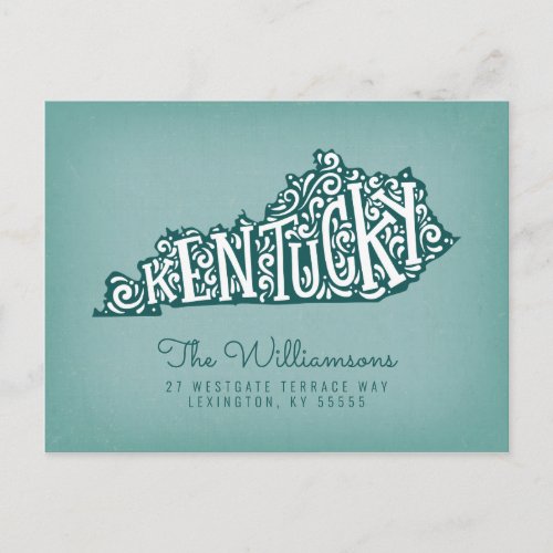 Weve Moved  New Address  Kentucky Postcard