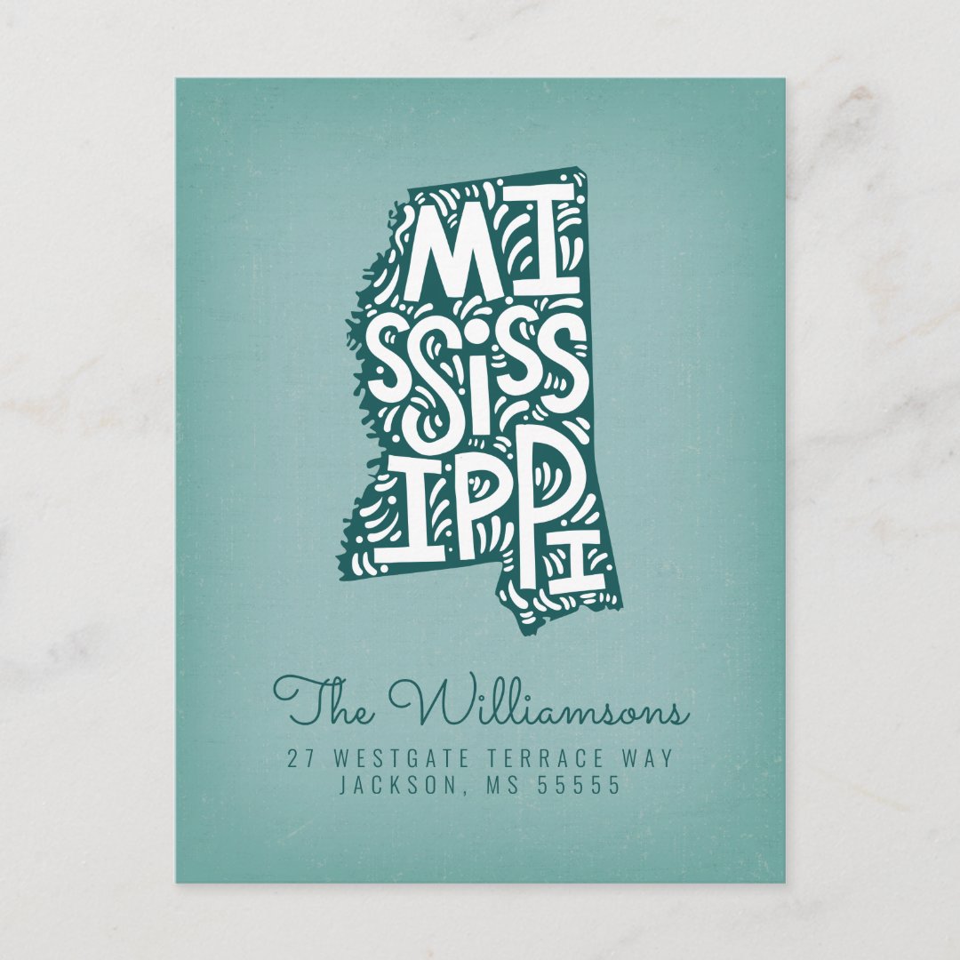 We've Moved New Address Mississippi Postcard Zazzle