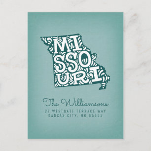 We've Moved New Address Missouri Postcard