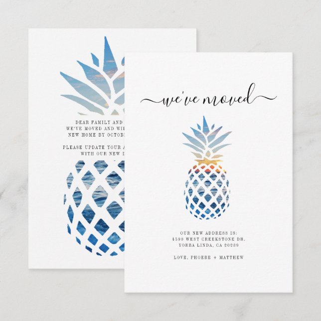 We've Moved New Address Moving Announcement (Front/Back)