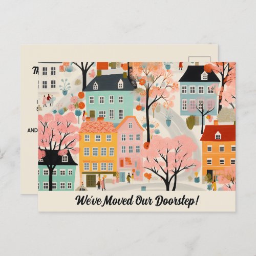 Weve Moved New Address Moving Announcement  Postcard
