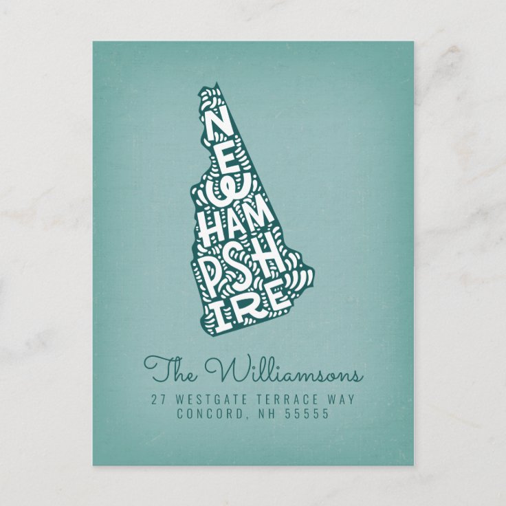 We've Moved New Address New Hampshire Postcard Zazzle