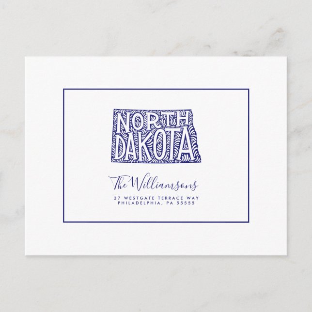 We've Moved | New Address | North Dakota Postcard (Front)