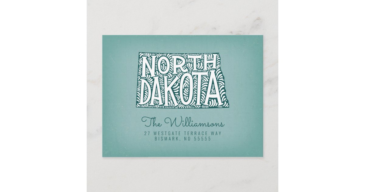 We've Moved New Address North Dakota Postcard Zazzle