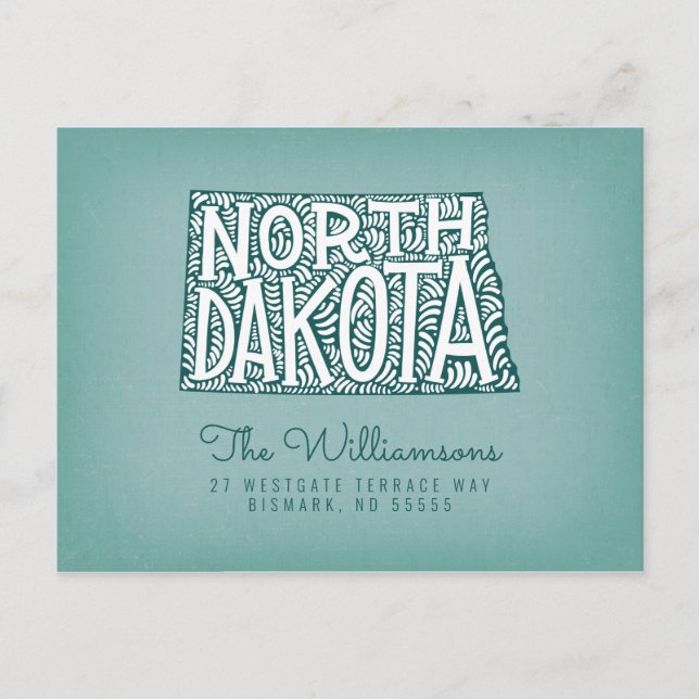 We've Moved | New Address | North Dakota Postcard (Front)