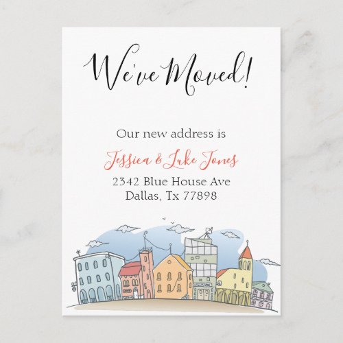 Weve Moved New Address Notice Moving Announcement Postcard