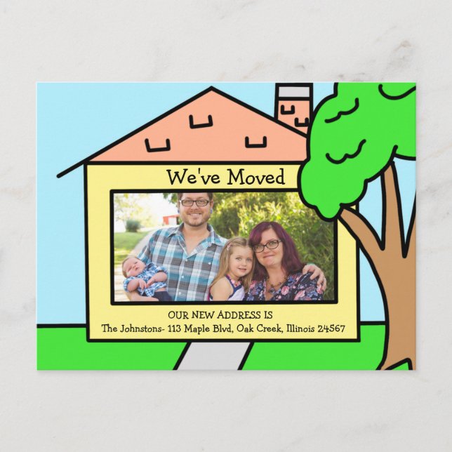 We've Moved | New Address Notifications Postcard (Front)