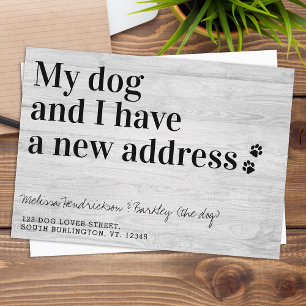 We've Moved New Address Pet Dog Moving Announcement