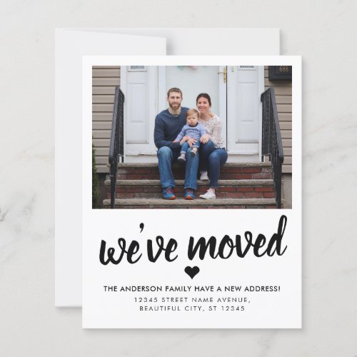 Weve Moved New Address Photo Moving Announcement