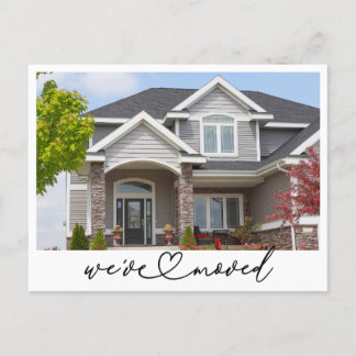 We've Moved New Address Photo Moving Announcement Postcard