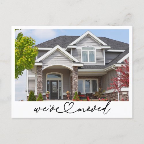 Weve Moved New Address Photo Moving Announcement Postcard