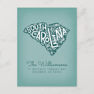 We've Moved   New Address   South Carolina Postcard