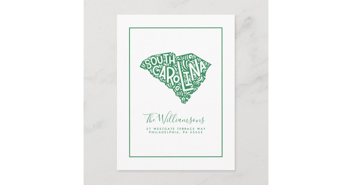 We've Moved New Address South Carolina Postcard Zazzle