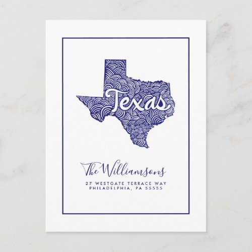 Weve Moved  New Address  Texas Postcard