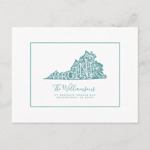 We've Moved New Address Virginia Postcard