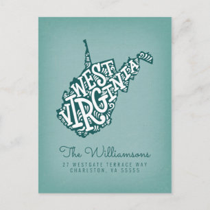 We've Moved New Address West Virginia Postcard