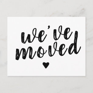 We've Moved New Change of Address Cute Rustic Announcement Postcard