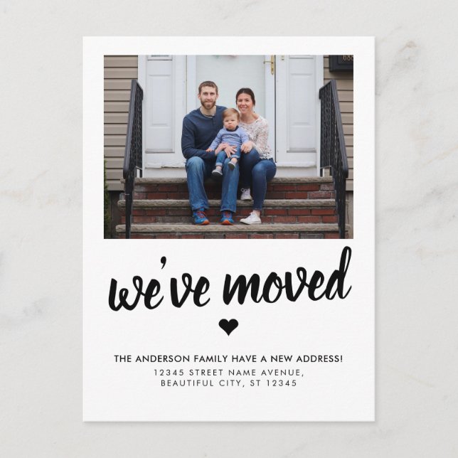 We've Moved New Change of Address Photo Moving Announcement Postcard (Front)