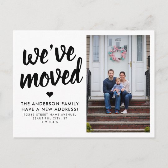 We've Moved New Change of Address Photo Moving Announcement Postcard