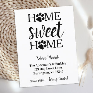 We've Moved New Home Address Dog Pet Moving Announcement Postcard