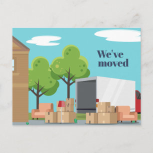 We've Moved New Home Change of Address Announcement Postcard