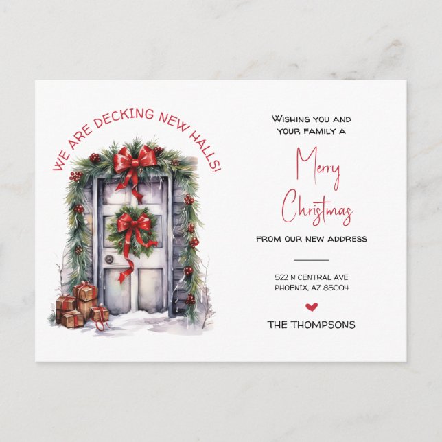 We've Moved New Home Christmas Moving Announcement (Front)
