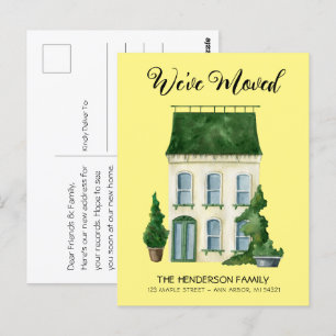 We've Moved New Home Moving Announcement Postcard