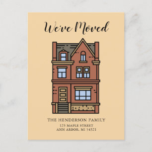 We've Moved New Home Moving Announcement Postcard