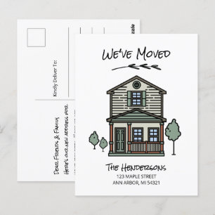 We've Moved New Home Moving Announcement Postcard