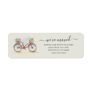 We've Moved New Home Moving Return Address Label