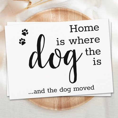 Weve Moved New Home Pet Dog Moving Announcement
