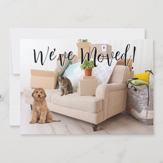 We've Moved! New Home Photo  Announcement (Front)