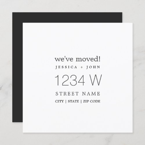 Weve Moved New Home Simple Modern Announcement 