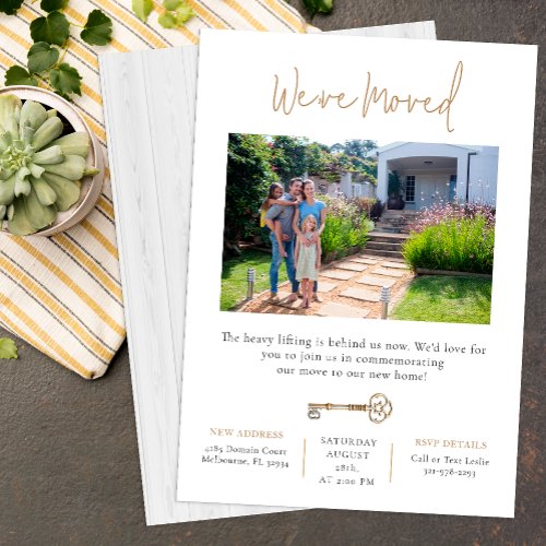 Weve Moved New House Announcement  Invitation