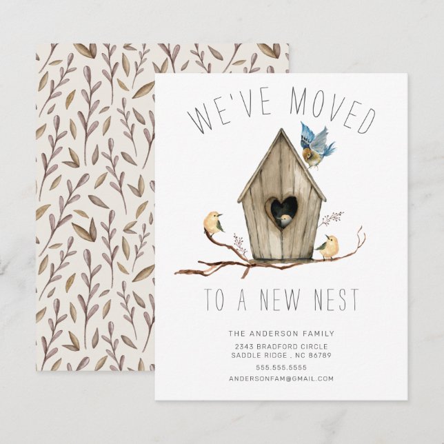 We've Moved New Nest Moving Announcement (Front/Back)