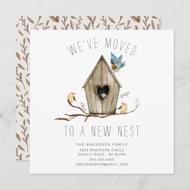 We've Moved New Nest Moving Announcement (Front/Back)