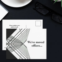 We've Moved Office Business Black White Moving