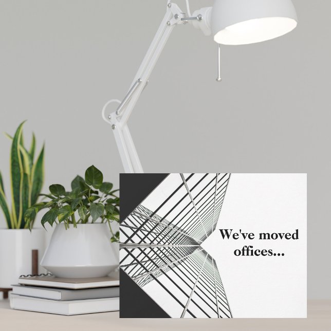 We've Moved Offices Business Black White Moving Announcement (Creator Uploaded)