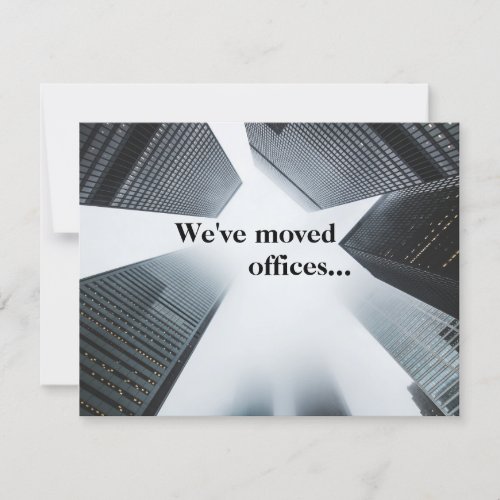 Weve Moved Offices Custom Business Address Change Announcement