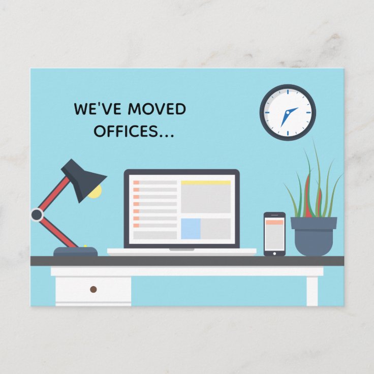 We've Moved Offices Modern Business Address Change Announcement