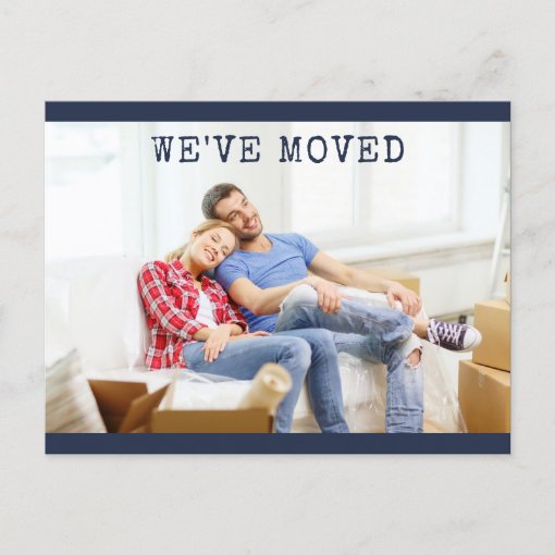 We've Moved Personalized Photo Moving Announcement Postcard | Zazzle