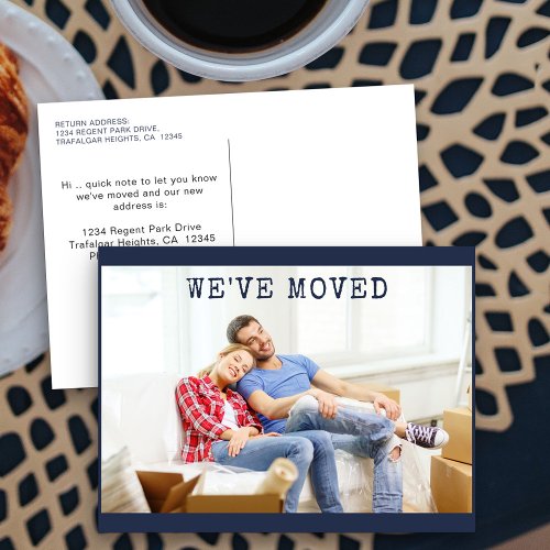 Weve Moved Personalized Photo Moving Announcement Postcard