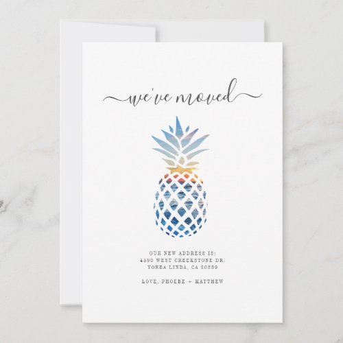 Weve Moved Pineapple Change of Address Moving Announcement