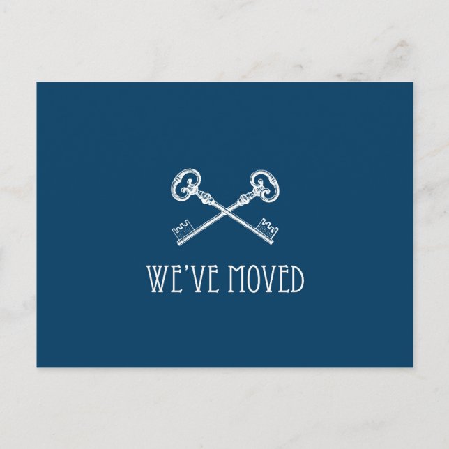 We've Moved Postcard (Front)