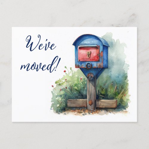 Weve Moved Postcard