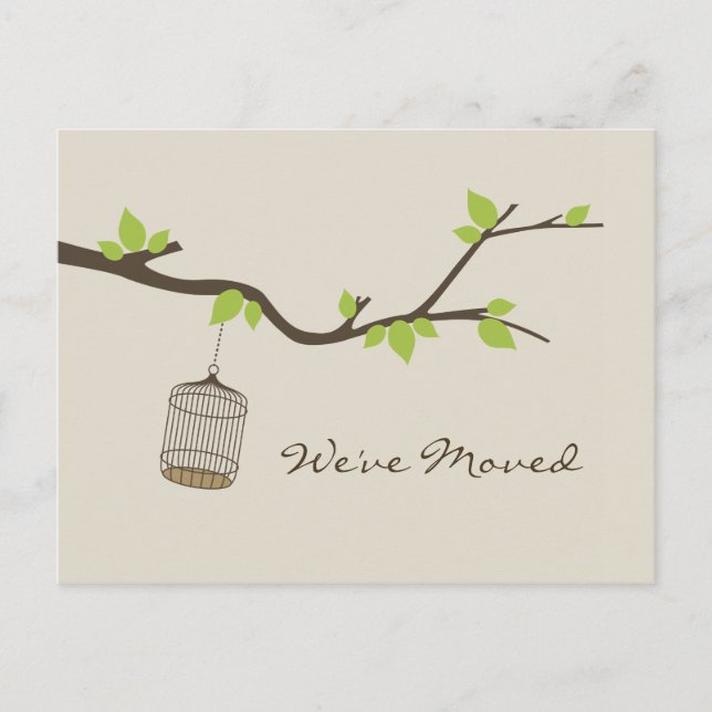 We've Moved postcard (Front)