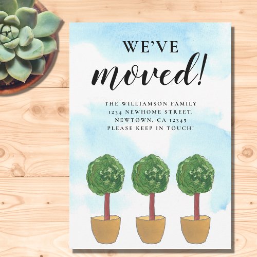 Weve Moved Potted Plants Moving Announcement