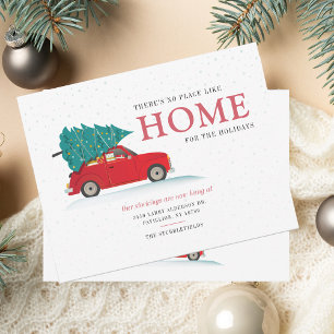 We've Moved Red Car Moving Announcement