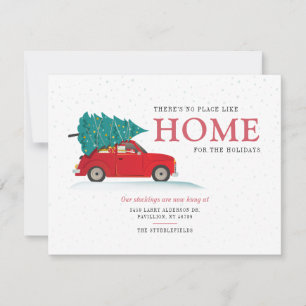 We've Moved Red Car Moving Announcement