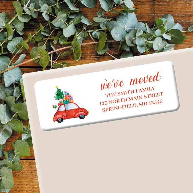 We've Moved Return Address Label, Christmas Label (Creator Uploaded)